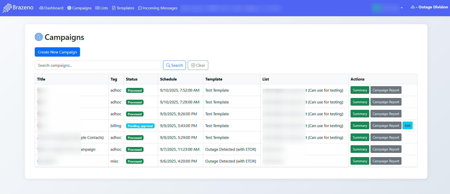 Self-Service Messaging Portal